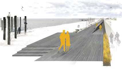 Strandpromenade på pæle