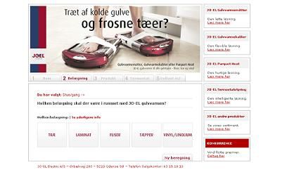 Gulvvarme på få trin….
