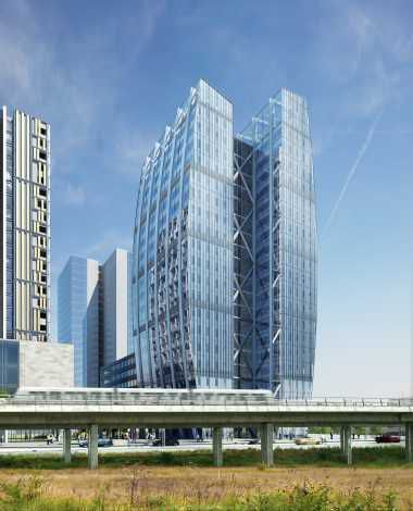 Foster-højhuse i luften