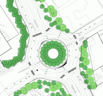 Lysreguleret rundkørsel i Helsingør