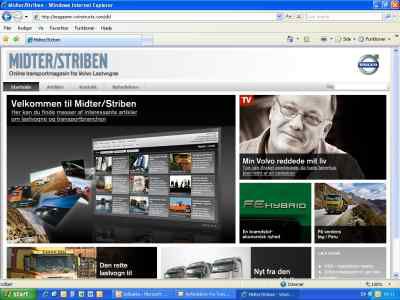Volvo lægger Midter/Striben på nettet