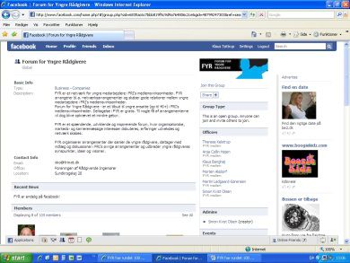 Yngre rådgivere på Facebook