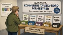 Affaldstilsyn er et kommunalt gebyr ta'-selv-bord